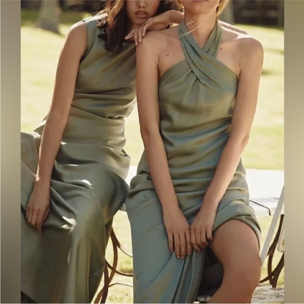BHLDN Ruby Satin Charmeuse Bridesmaids Dress - Picture 3 of 10
